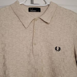 Fred Perry Knitted Polo- Off white